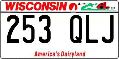 WI license plate 253QLJ