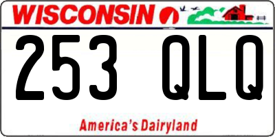 WI license plate 253QLQ
