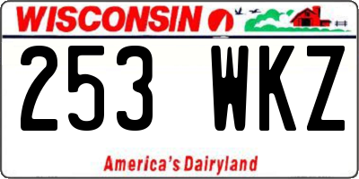 WI license plate 253WKZ