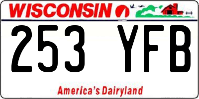 WI license plate 253YFB
