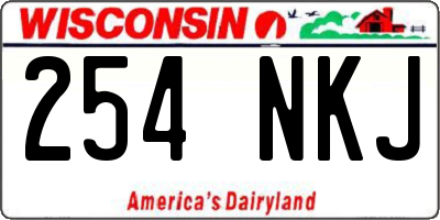 WI license plate 254NKJ