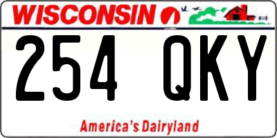 WI license plate 254QKY