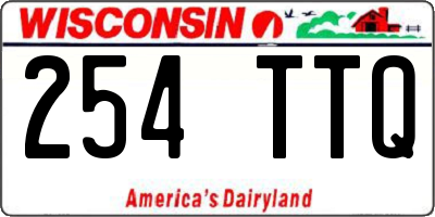WI license plate 254TTQ