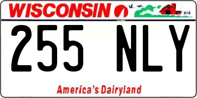 WI license plate 255NLY