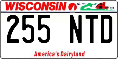 WI license plate 255NTD