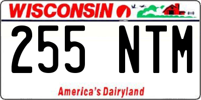 WI license plate 255NTM