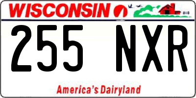 WI license plate 255NXR