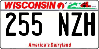 WI license plate 255NZH