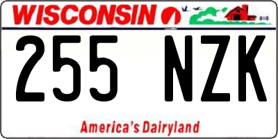 WI license plate 255NZK