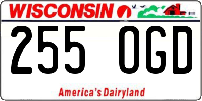 WI license plate 255OGD