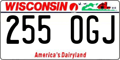 WI license plate 255OGJ