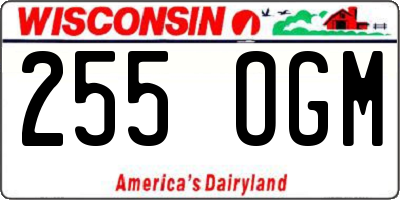 WI license plate 255OGM