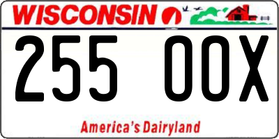 WI license plate 255OOX