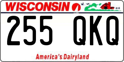 WI license plate 255QKQ