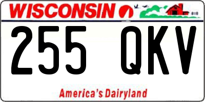 WI license plate 255QKV