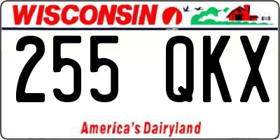 WI license plate 255QKX