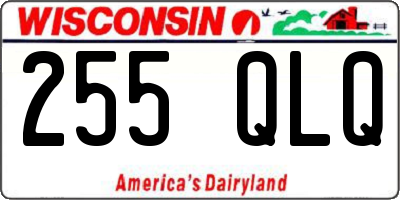 WI license plate 255QLQ