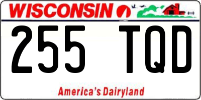 WI license plate 255TQD