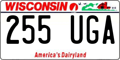 WI license plate 255UGA