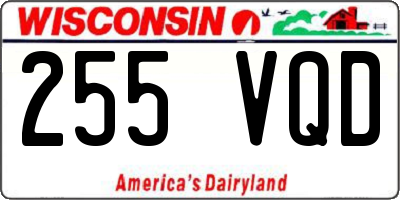 WI license plate 255VQD