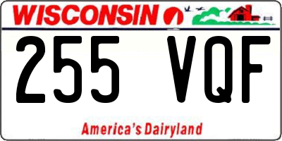 WI license plate 255VQF