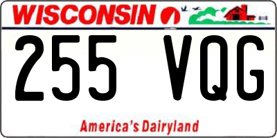 WI license plate 255VQG