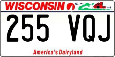 WI license plate 255VQJ