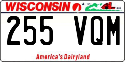 WI license plate 255VQM
