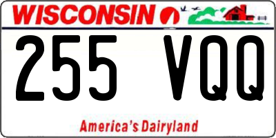 WI license plate 255VQQ