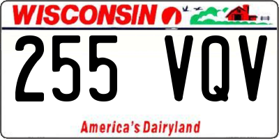 WI license plate 255VQV