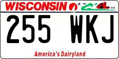 WI license plate 255WKJ