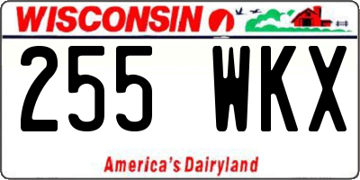 WI license plate 255WKX