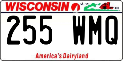 WI license plate 255WMQ