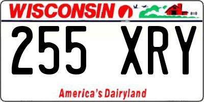 WI license plate 255XRY