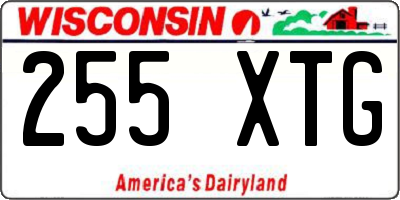 WI license plate 255XTG
