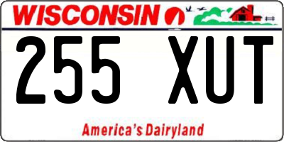 WI license plate 255XUT