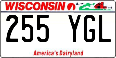 WI license plate 255YGL