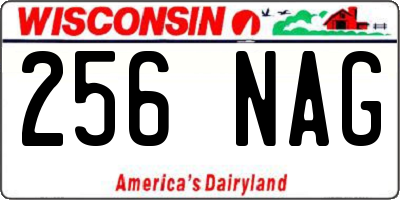 WI license plate 256NAG