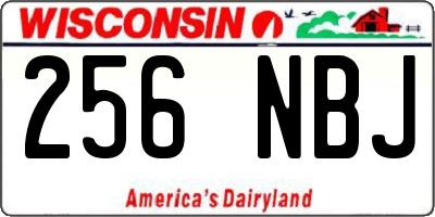 WI license plate 256NBJ