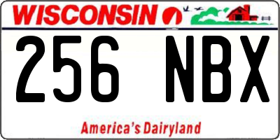 WI license plate 256NBX
