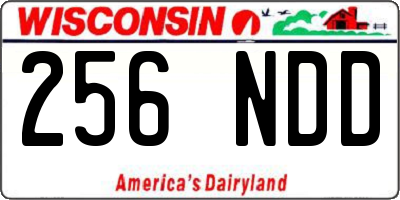 WI license plate 256NDD