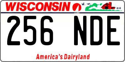 WI license plate 256NDE