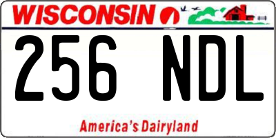 WI license plate 256NDL