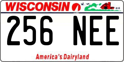 WI license plate 256NEE