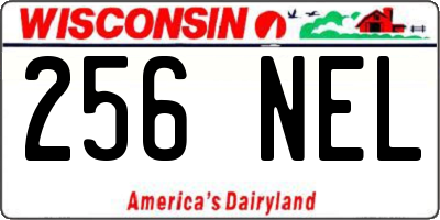 WI license plate 256NEL