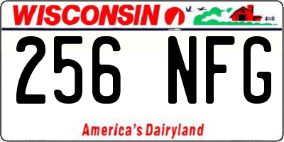 WI license plate 256NFG