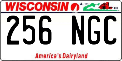 WI license plate 256NGC