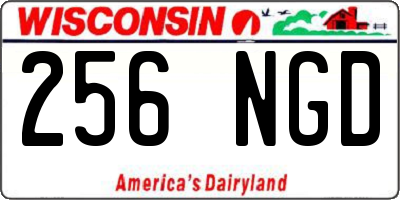 WI license plate 256NGD