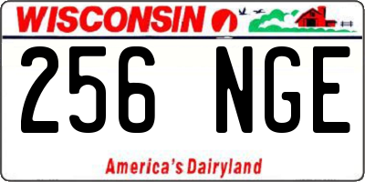 WI license plate 256NGE