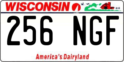 WI license plate 256NGF